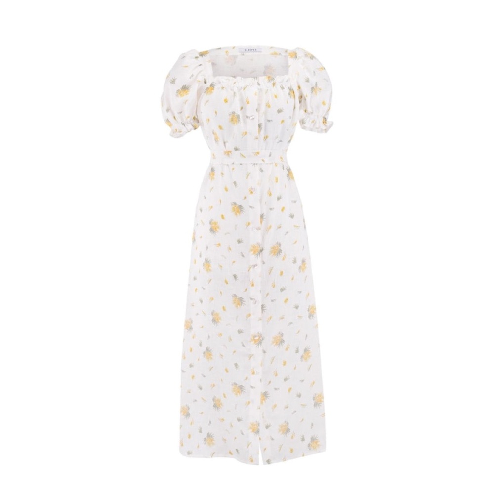 The Sleeper Brigitte Linen Maxi Dress in Mimosa. XS. EUC - Picture 5 of 11
